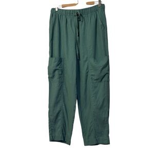 Universal Thread Linen Blend Cargo Pull-on Pants Green Women’s Size Medium
